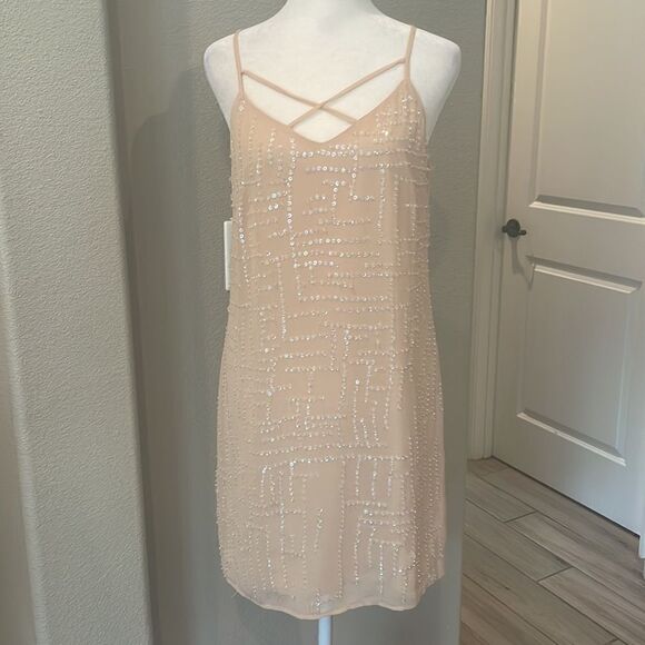 Adelyn Rae Beaded Mini Party Dress Size xs - Picture 1 of 7